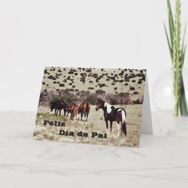 Portugis: "Lycklig fars dag ", Kort (Framsida)