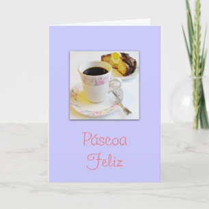 Portugis: Páscoa Feliz/glad påsk Helgkort