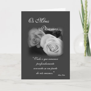 Portugis: Pesames en branco för preto e Kort