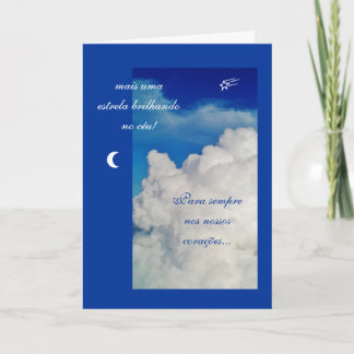 Portugis: Pesames /sympathy/Condol ências Kort