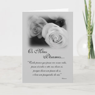 Portugis: Poema de Condolencias Kort