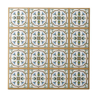 Portugisen belägger med tegel mönster - Azulejos Kakelplatta