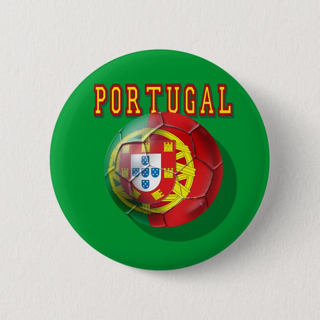 Portugiser "för Portugal" Bolapor Knapp (Framsida)