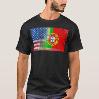 Portugisisk amerikansk halv Portugal, halva Amerik T Shirt