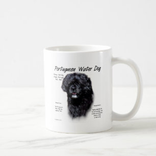 Portugisisk design för vattenhundhistoria kaffemugg