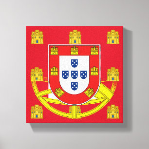 Portugisisk design Wood Wall Art Canvastryck