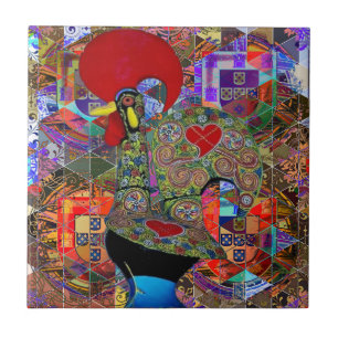 Portugisisk design Wood Wall Art Kakelplatta