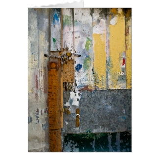 Portugisisk dörr - en tvätta av färger hälsningskort