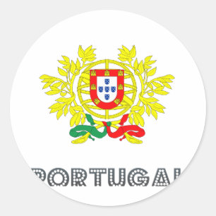Portugisisk Emblem Runt Klistermärke
