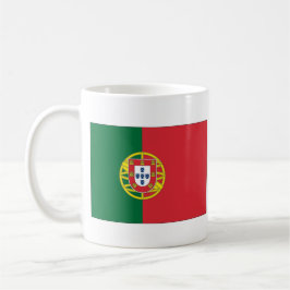 Portugisisk flagg-mugg med namnet på portugisiska kaffemugg