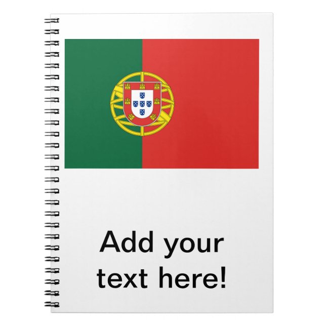 Portugisisk flagga anteckningsbok (Framsidan)