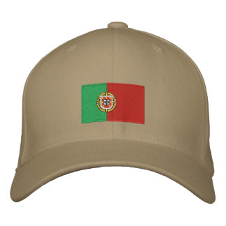 Portugisisk flagga av broderad flexfit ullhat keps