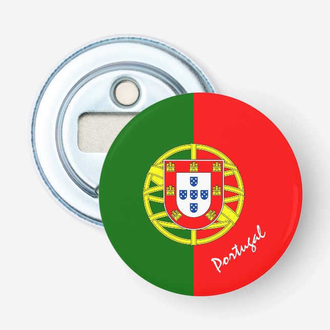Portugisisk Flagga och Portugal party /sportdrink Flasköppnare (Framsidan)
