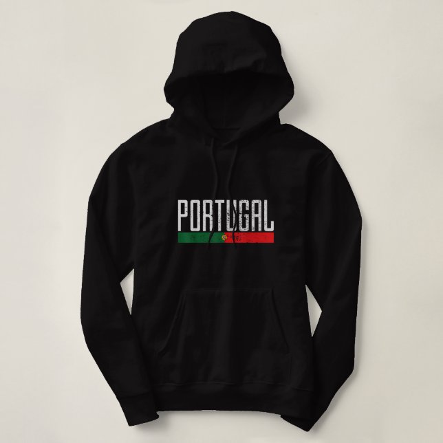 Portugisisk Flagga På fotbollsmatchen mot fotboll  T Shirt (Design framsida)