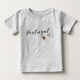Portugisisk flaggahjärta, Portugal T Shirt