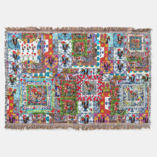 Portugisisk folkartThrow Blanket Filt