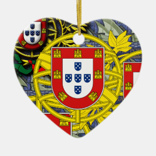 Portugisisk folkkonst julgransprydnad keramik