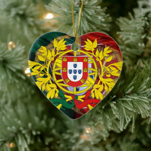 Portugisisk folkkonst julgransprydnad keramik