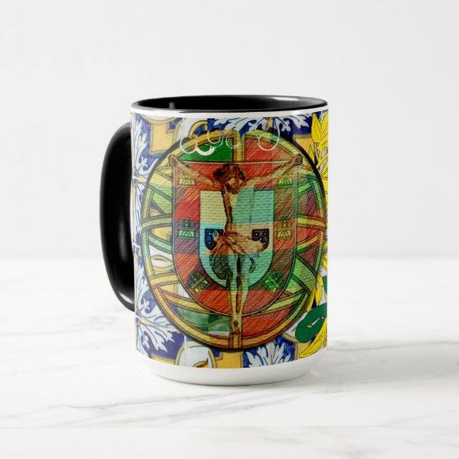 Portugisisk folkkonst mugg (Framsida vänster)