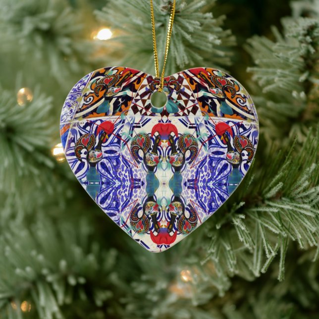 Portugisisk folkmusik julgransprydnad keramik (Träd)