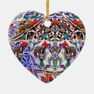 Portugisisk folkmusik julgransprydnad keramik