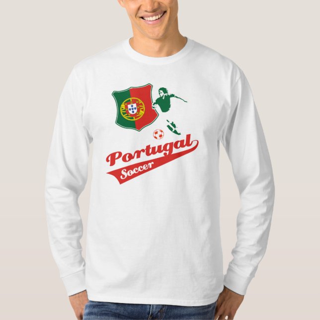 Portugisisk fotbolldesign tee (Framsida)