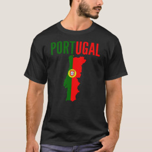 Portugisisk gåva - Portugal karta T Shirt