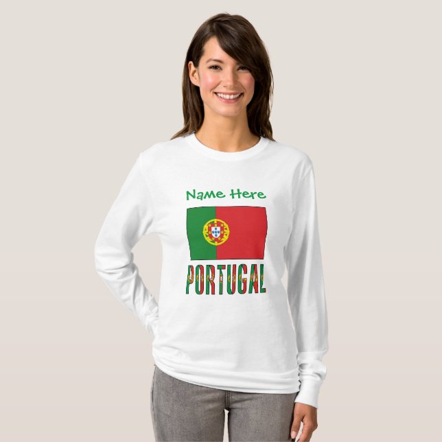 Portugisisk Grönt T Shirt (Hel framsida)
