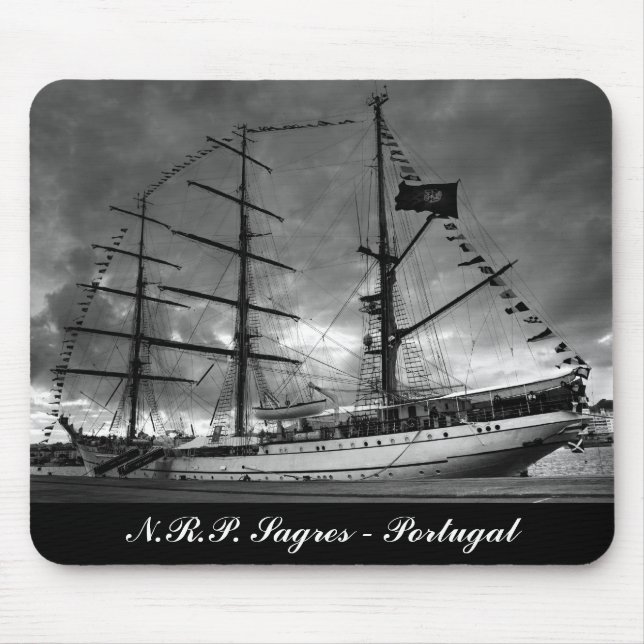 Portugisisk högväxt fraktmousepad musmatta (Framsidan)