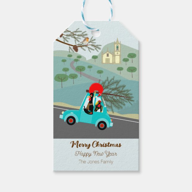 Portugisisk julfest i Tupp Presentetikett (Framsidan)