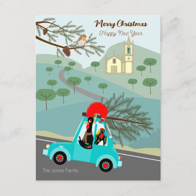 Portugisisk julfest i Tupp Vykort (Framsida)