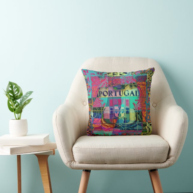 Portugisisk konstdesign kudde (Stol)