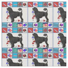 Portugisisk lejon vattenhundsvart & tyg