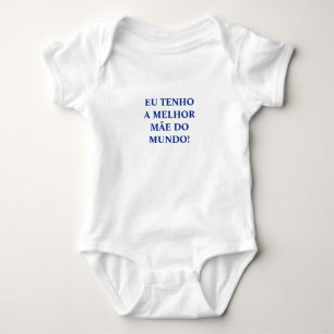 Portugisisk "Mãe" bebisbodysuit T Shirt