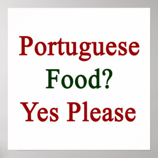 Portugisisk mat Ja, tack Poster