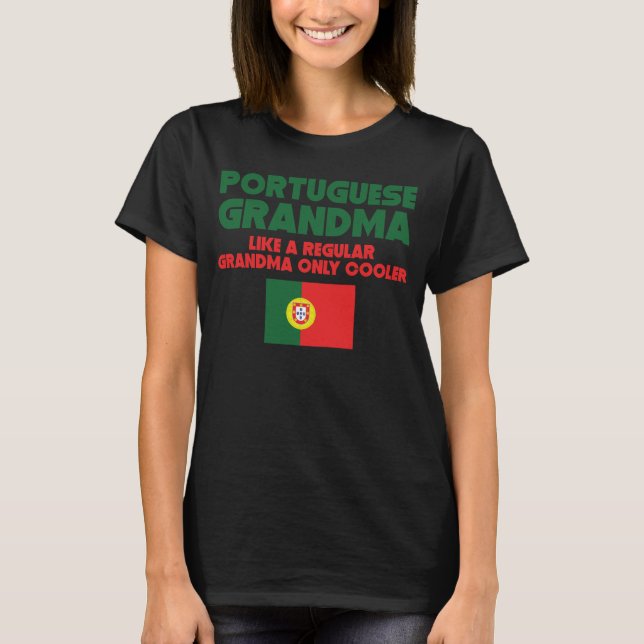 Portugisisk mormornågot liknande en kuttrande för t shirt (Framsida)