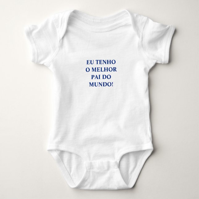 Portugisisk "Pai" bebisbodysuit Tröja (Framsida)