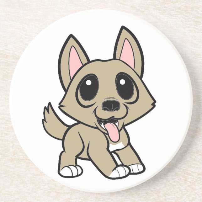 portugisisk podengotecknad underlägg sandsten (Framsidan)