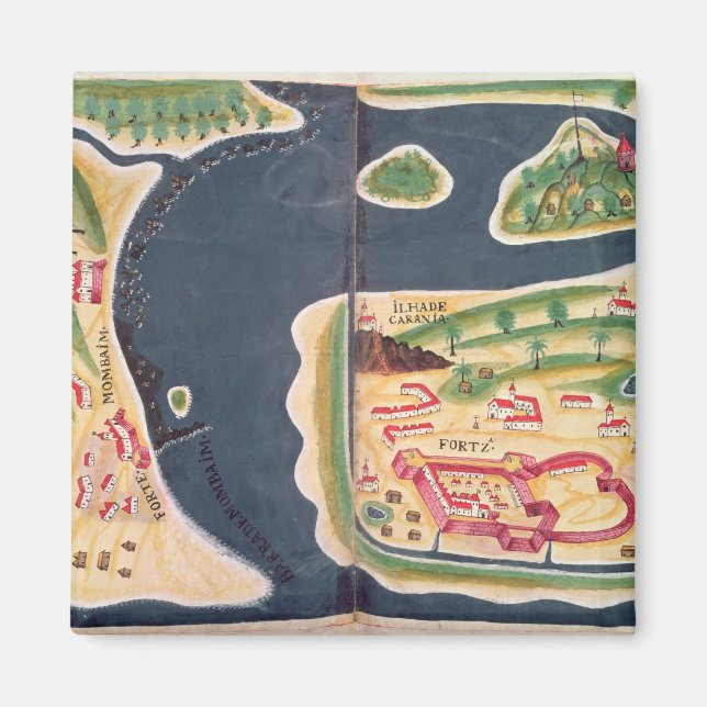 Portugisisk prospektering karta i Mombassa Magnet (Framsidan)