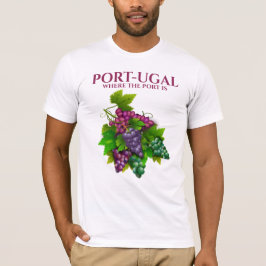 Portugisisk roligt för vinframställning om hamnen  t shirt
