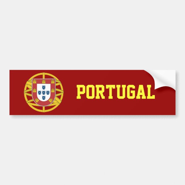 Portugisisk sköld bildekal (Framsidan)