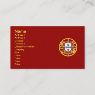Portugisisk sköld visitkort