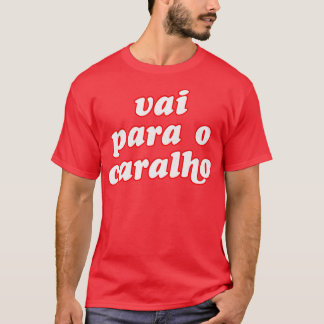 Portugisisk svep, humoristisk typografi t shirt