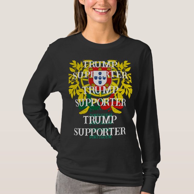 Portugisisk trumpsupporter t shirt (Framsida)