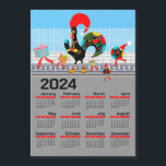 Portugisisk Tupp-jul 2024<br><div class="desc">Denna jul illustrerade en kalender som fångar den festliga andan med ett sött portugisiskt tupp i hjärtat. Tupp, svan, svarta fjädrar dekoreras med vita prickar, folkblommor och löv, och ett rött hjärta. I tupp kläms julbalar i handen medan han går hem längs en stenhuggare. Animerad Julklapp och julgransarna i parad...</div>