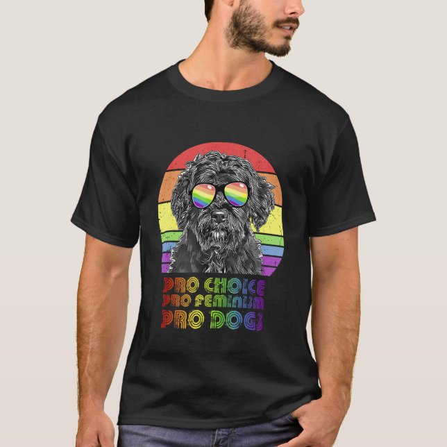 Portugisisk Vatten Hund Pro Chock Pro Feminism Pro T Shirt (Framsida)