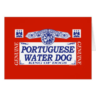 Portugisisk vattenhund hälsningskort