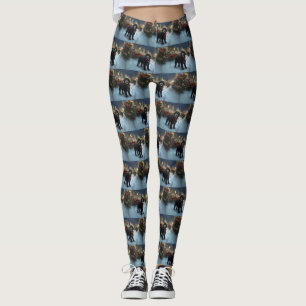 Portugisisk Vattenhund Julhögtiden Leggings