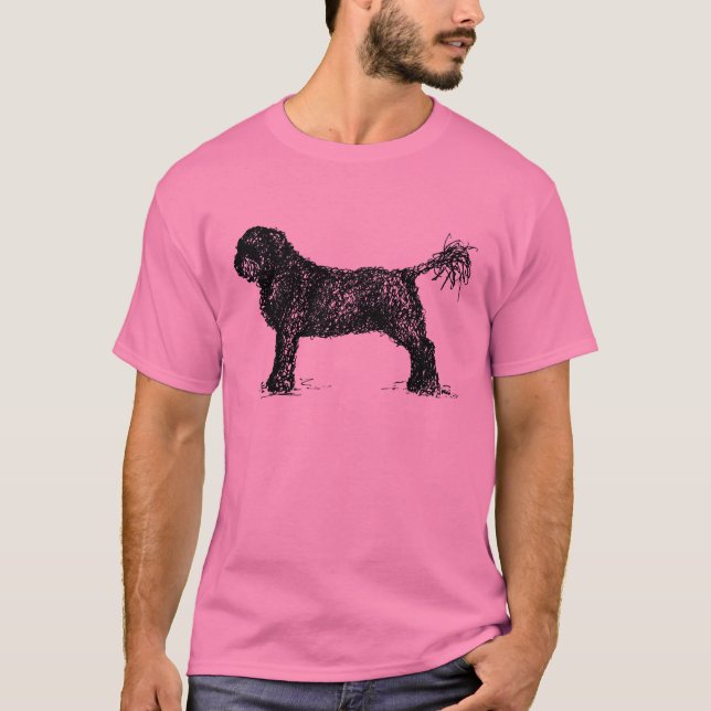 Portugisisk vattenhund t shirt (Framsida)