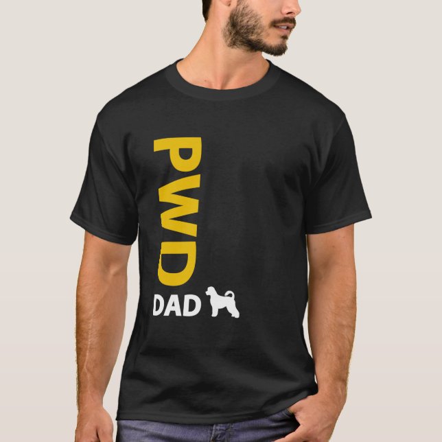 Portugisisk vattenhundpappa t-shirt (Framsida)